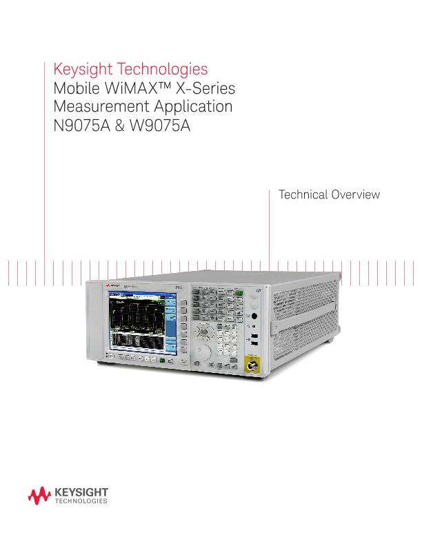 Mobile Wimax X Series Measurement Application Pdf Asset Page Keysight